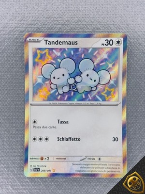 Tandemaus 209/091 Pokemon PAF Shiny Paldea Destiny ITALIAN