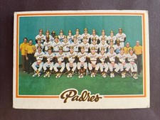 1978 Topps #192 San Diego Padres Team Card Checklist