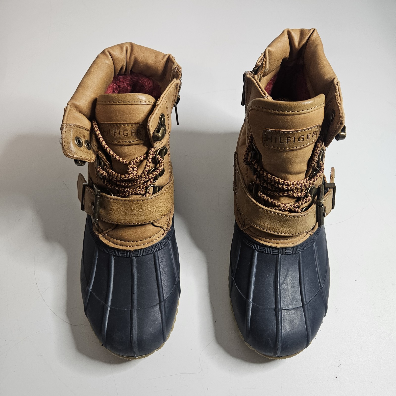 Tommy Hilfiger Womens Size 7M Duck Strap Rain Boots Waterproof