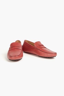 TOD'S Leather Coral driving shoes $695 size 9(42)
