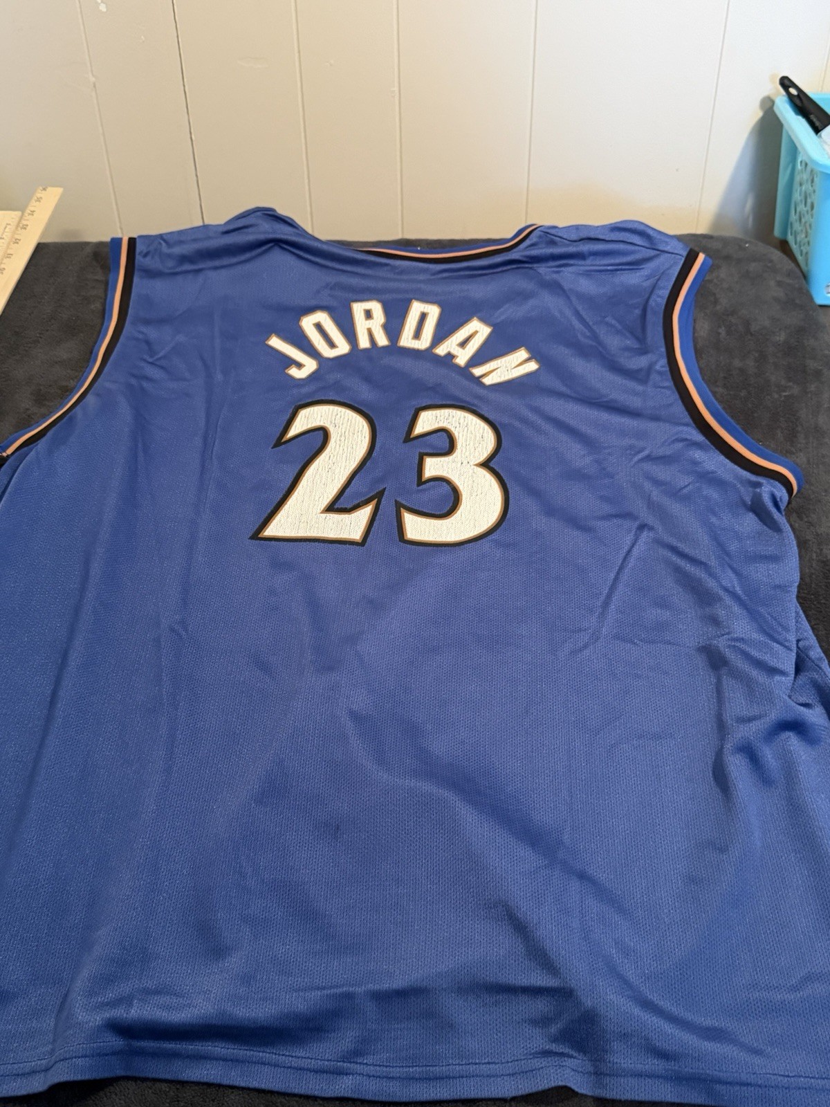 Vintage Michael Jordan #23 Washington Wizards Champion Jersey Mens Size 3XL 54 thumbnail 11