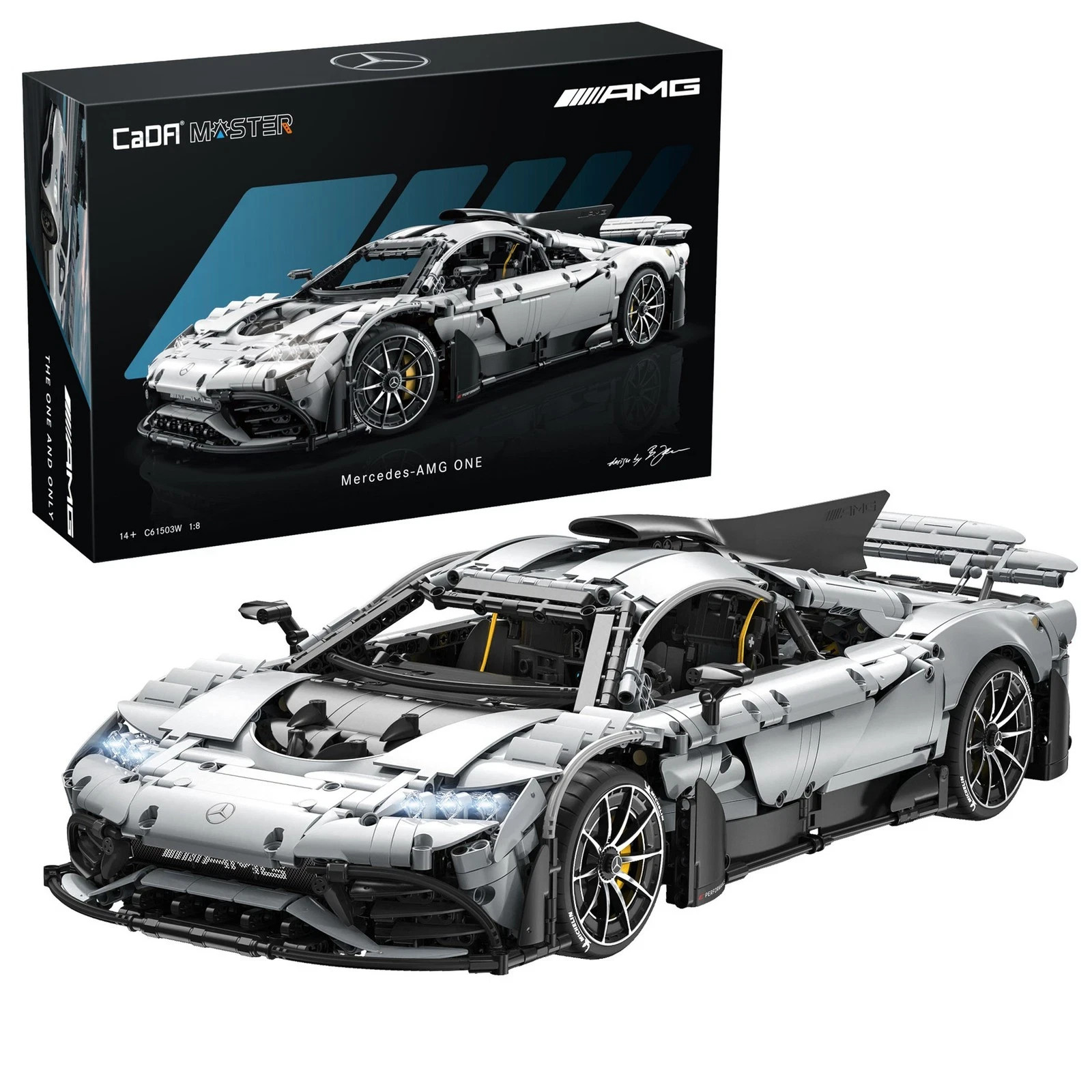 CaDA 1:8 Mercedes-AMG Project ONE - 3295 pcs Scale  Brick Model Kit C61503W