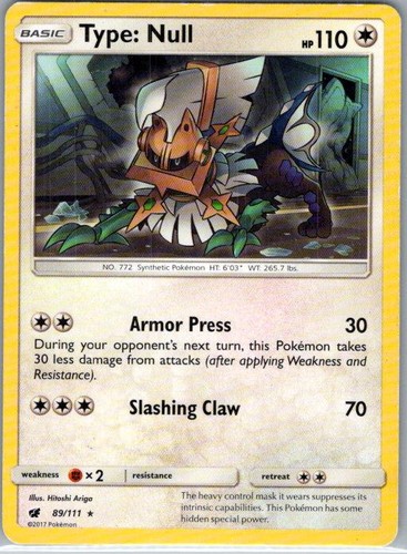 Type: Null (SM Crimson Invasion) 89/111 Rare Deck Exclusives Pokemon HP