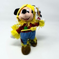 Disney Mouseketoys Scarecrow Mickey Bean Bag Plush