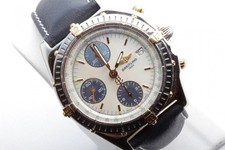 Breitling Chronomat B13050.1 Steel Gold Mother of Pearl Chronograph 3