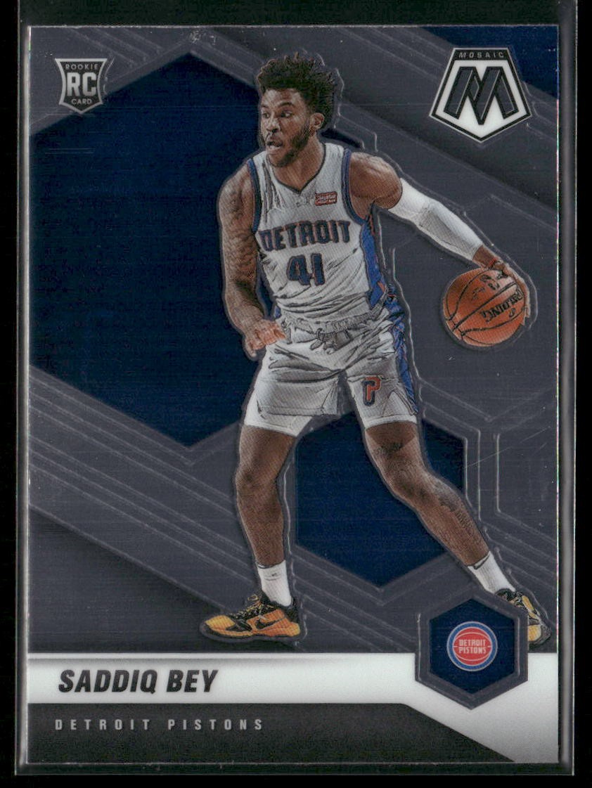 2020-21 Panini Mosaic Saddiq Bey 209 Detroit Pistons RC