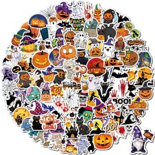 Halloween Stickers, 100 PCS Non-Repeating 100pc-halloween