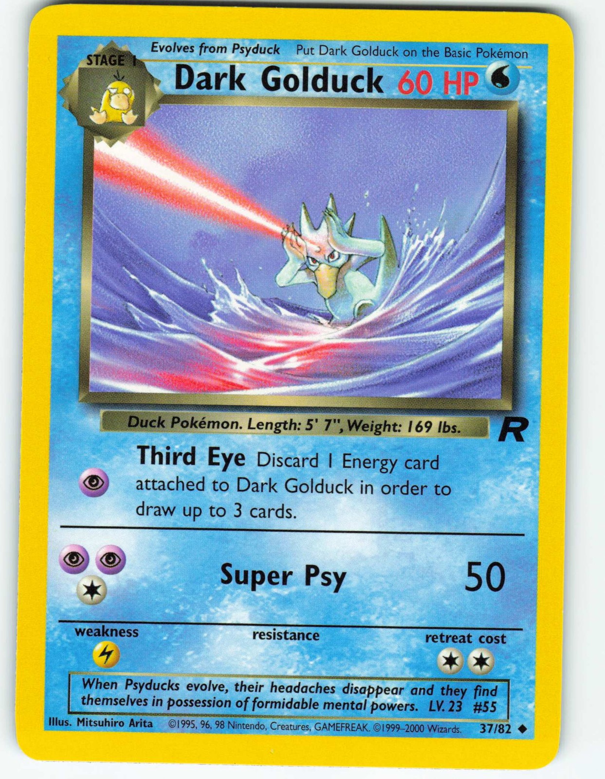 Dark Golduck - 37/82 Team Rocket - Pokémon TCG - 2000