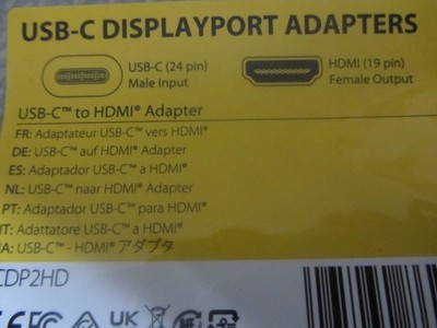 Startech USB-C Display Port Adapter