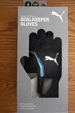 NEW Puma ULTRA Ultimate Hybrid Goalkeeper Gloves Size 8 Black/Aqua 041948 08