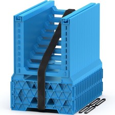 15FT RV Camper Sewer Hose Support, Ocean Blue Height Adjustable 15ft, Ocean Blue