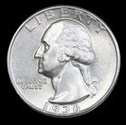 1936 25C Washington Quarter- Choice Uncirculated- SMH-2279