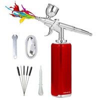 Airbrush-Set, Kabelloses Airbrush-Kit Mit Kompressor, Airbrush-Tortendekora6364