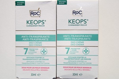 2x RoC Keops Deodorant Anti-Perspirant Cream 30ml