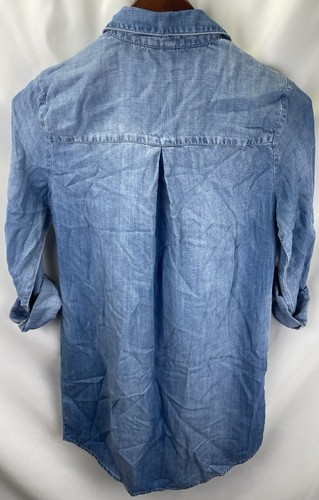 Chicos Damen 00 (XS) Hemdblusenkleid Lyocell Chambray Denim Knopfleiste - Bild 2 von 10
