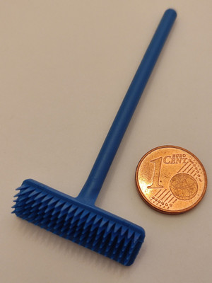 Playmobil   1 x Besen Blau 2,8x7,0cm w.Abb. Ersatz Zubehör / Neu u.unbenutzt ! K