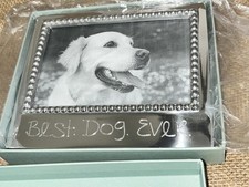 VTG NWT Metal BEST DOG EVER Frame 4x6 Photo Picture 5.75  W 6.75  T NEW WITH BOX