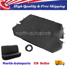 New Universal Pu Synthetic Leather Full Size Bench Truck Seat Cover Black Deluxe New Universal Pu Synthetic Leather Full Size Bench Truck Seat Cover Black Deluxe