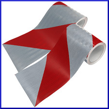 2x 9m Rolle KFZ Warnmarkierung Set DIN30710 Folie 141mm Baufahrzeug Sonderrechte