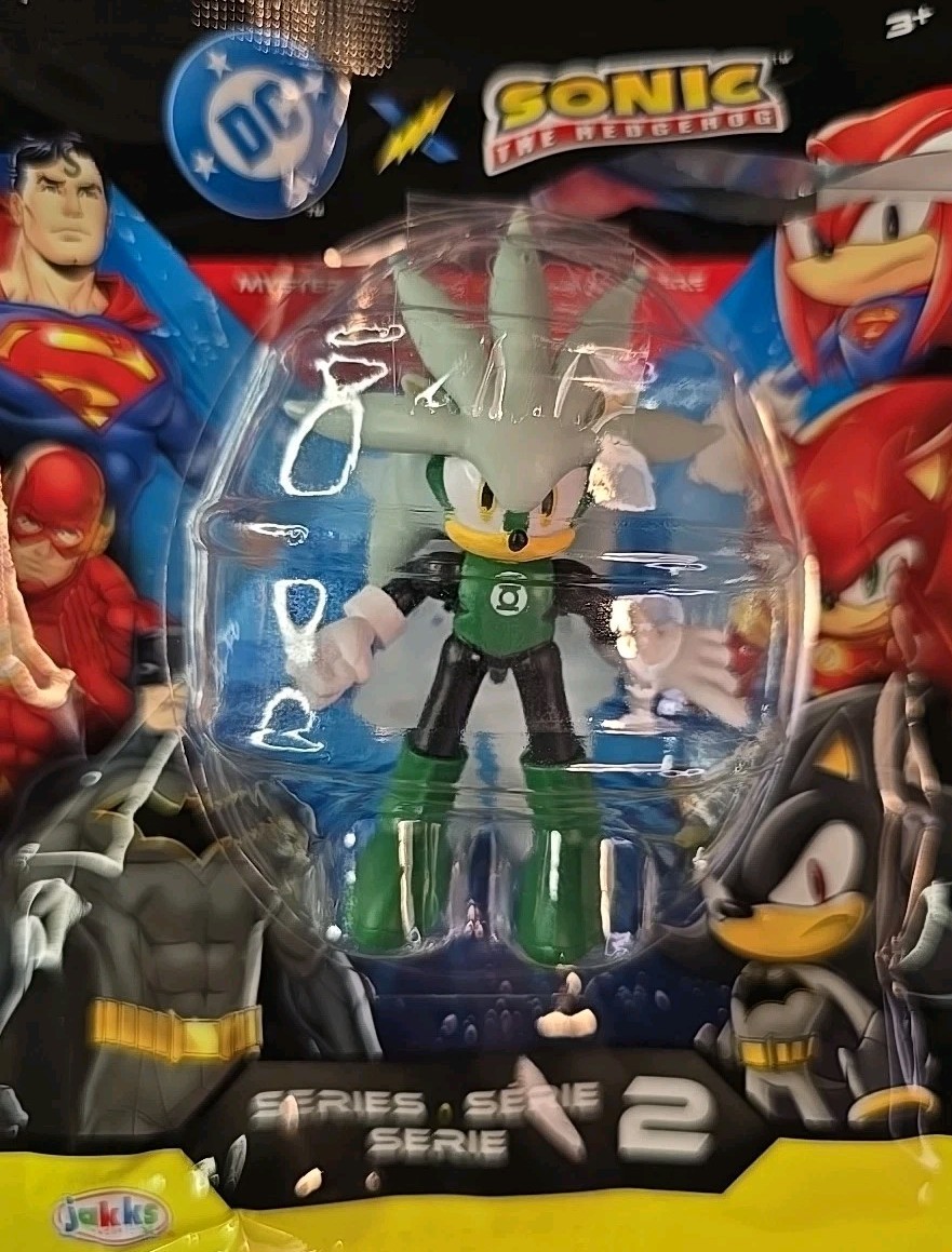 DC x Sonic the Hedgehog Mystery Heroes Series 2 SILVER as GREEN