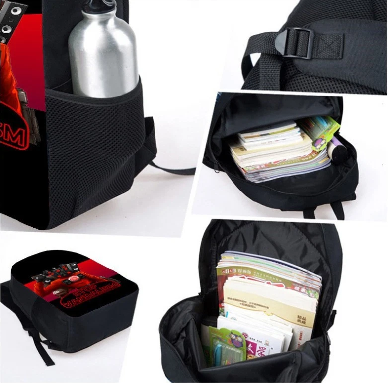 3D Minecraft Kinder Rucksack Jungen Mädchen Schüler Schult asche Reisetasche - Bild 4 von 4