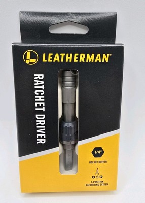 BRAND NEW Leatherman Ratchet Driver 1/4 Hex Bit Model 931032 New Model