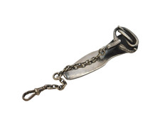 Victorian Sterling Silver Snake Form Sewing Chatelaine Clip Antique c1840s