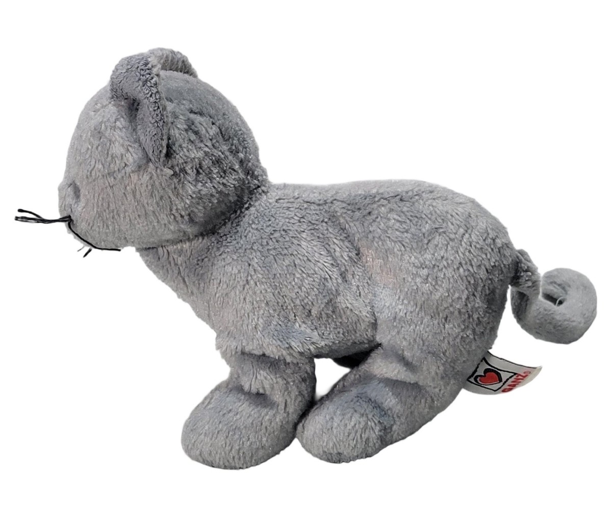 Ganz Webkinz Charcoal Cat HM152 Gray Kitty Plush Stuffed Animal No
