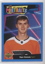 2020-21 Upper Deck UD Portraits Rookies Platinum Blue /25 Egor Zamula #P-57 0gn4