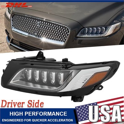 Left LED Headlight w/DRL w/Bulbs GD9Z13101B For 2017-2020  Lincoln Continental