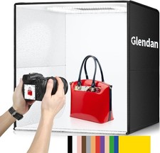 NEW GLENDAN 20x20x20 PHOTO STUDIO LIGHT BOX 240 DIMMABLE LED LIGHTS 12 COLORS