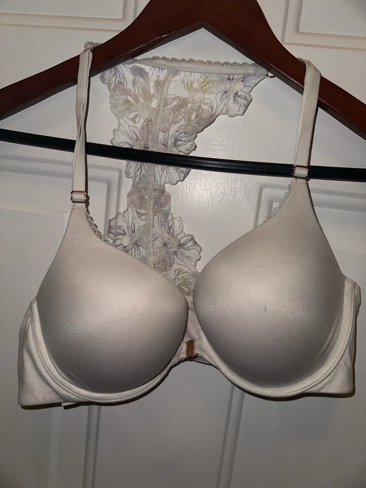 Бюстгальтер спортивный Victoria's Secret 36B тело от Victoria идеальной формы кружевной обнаженный - Изображение 2 из 4