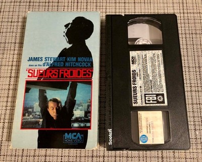 ALFRED HITCHCOCK «SUEURS FROIDES» VHS CASSETTE (NTSC) MCA HOME VIDEO VHSF 80082
