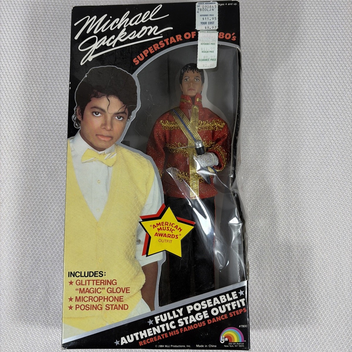 Michael Jackson フィギュア 80年代【グラミー賞】 Vintage 1984 Michael Jackson Doll Grammy Awards Outfit Superstar