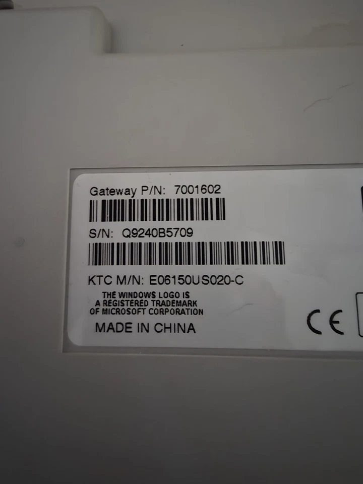 Vintage Gateway Wired PS/2 Computer Keyboard P/N: 7001602  New In Box - Image 4 of 4