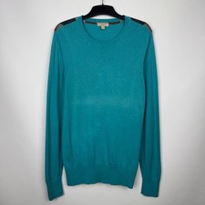 BURBERRY BRIT SWEATER CREW NECK PULLOVER COTTON CASHMERE LONG SLEEVE sz XL MEN