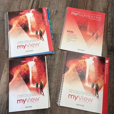 Savvas My View Literacy Grade 4 Teacher's Student Lot Units 1-2 Home School