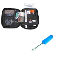 Dia-Pak Classic Black Insulin Carrying Case and Medi-Clip Bundle | DPCLAS/BK-MED