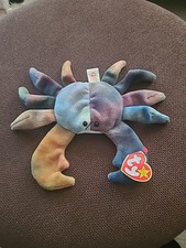 Ty Beanie Babies Claude the Crab Mint Condition 1996 Rare Tag Errors