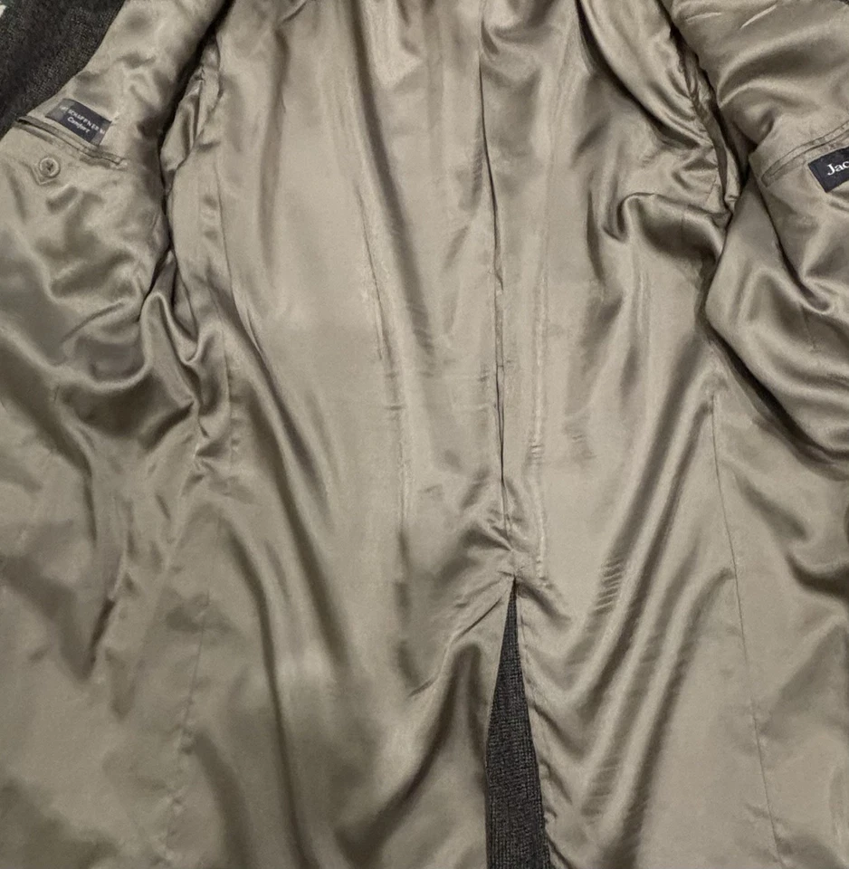 VTG 60s 44S Hart Shaffner Marx Blazer Coat Pure Virgin Wool/Grayish-44 - Image 2 of 4