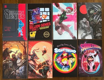 Bird City Variant Lot 8 Billion Genies SIGNED Something Epic Street Fighter TMNT