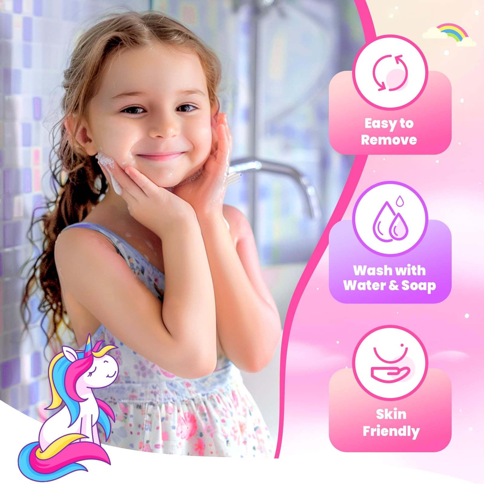 Kids Real Makeup Kit for Little Girls - Real, Non Toxic, Washable Make Up Toy...