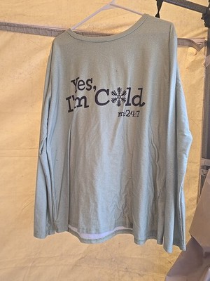 Yes I'm Cold Me Women's Long-Sleeve Shirt 3xl