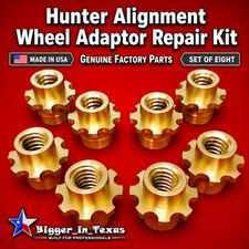 8pcs Oem Hunter Alignment Head Wheel Clamp Adaptor Brass Bushing Repair Kit New 8pcs Oem Hunter Alignment Head Wheel Clamp Adaptor Brass Bushing Repair Kit New