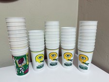 Lots of Green Bay Packers Stadium Game Beer Plastic Cups Vintage RARE