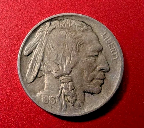 1913 P BUFFALO NICKLE / RAISED GROUND - VERY GOOD CONDITION.