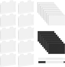 10 Pack Pantry Basket Labels Clip on for Storage Bins, with 20 Label Cards, Kitc