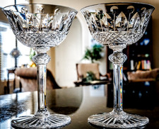 Set(s) of 2 Saint/St. Louis Crystal Tommy Champagne Sherbet Glasses - Signed