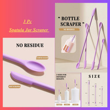 Silicone Mini Spatula Jar Scraper – Long Scoop Tool for Cosmetic Bottles & Jars