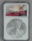 2017 1 oz. .999 American Silver Eagle NGC MS70 (097)